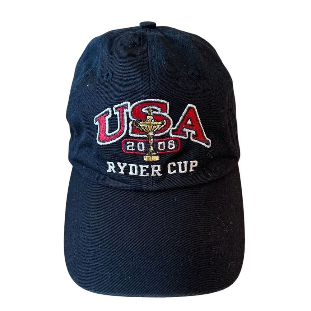2008 Ryder Cup‎ Hat Limited Edition Team USA Hat Adjustable Navy Blue Red